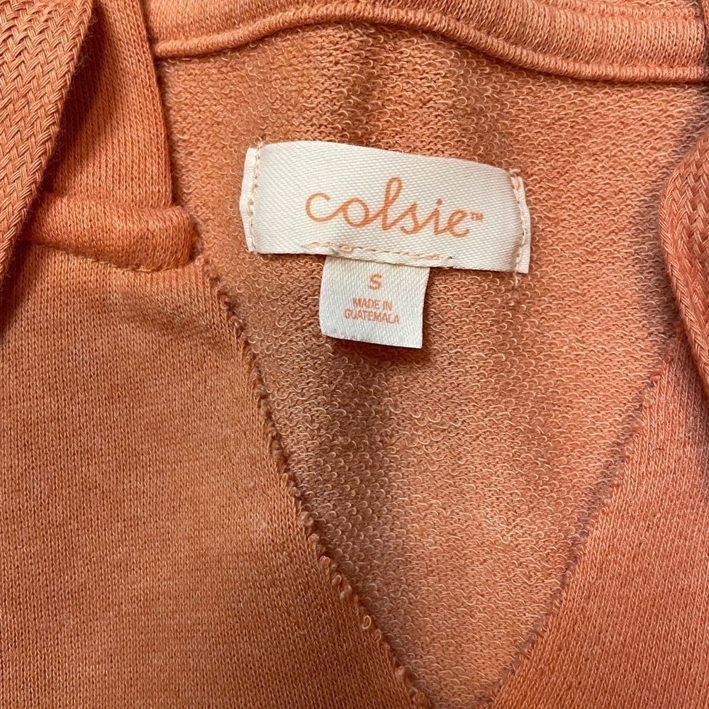 NWT Colsie size small orange light weight hoodie - Picture 4 of 4